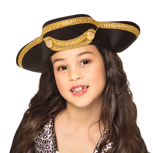 Sombrero Pirata Negro Niño