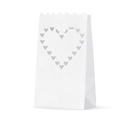 Bolsas para Velas Corazones 26cm 10pcs