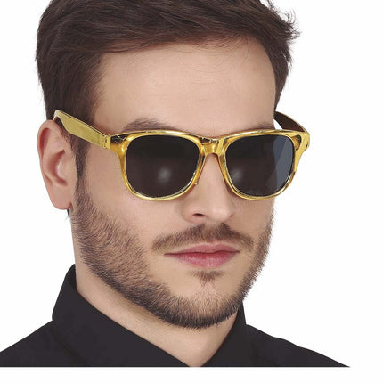 Gafas Doradas Metálicas