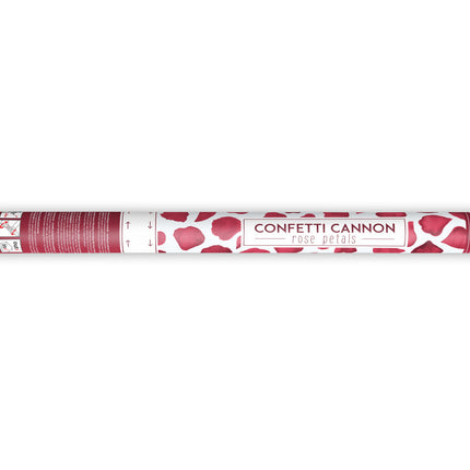 Cañón de Confeti Pétalos de Rosa Rojo Burdeos 40cm