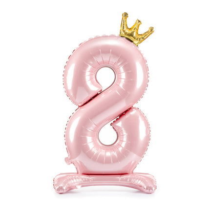 Globo Figura 8 Rosa Claro Estándar Vacío 84cm