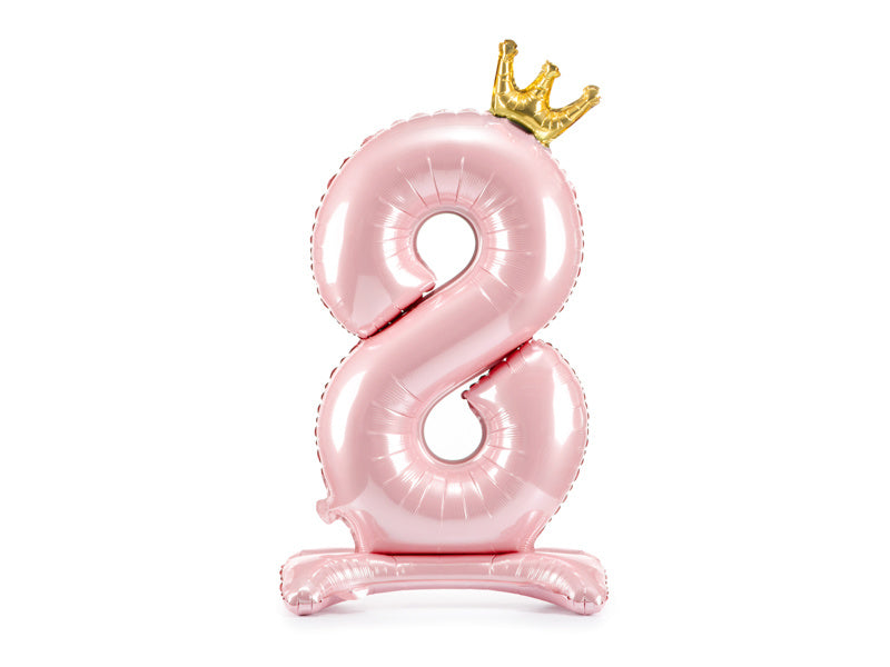 Globo Figura 8 Rosa Claro Estándar Vacío 84cm
