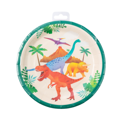Dino Platos de Colores 23cm 8uds