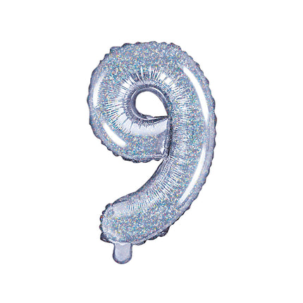 Globo Foil Figura 9 Holográfico 35cm