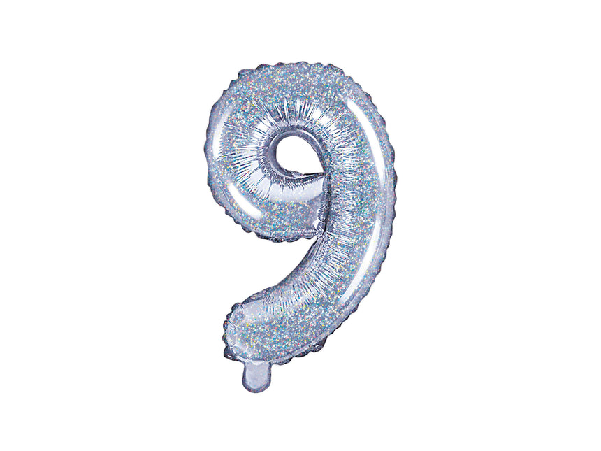 Globo Foil Figura 9 Holográfico 35cm