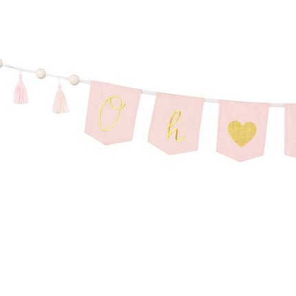Pancarta rosa Oh Baby 2,5m