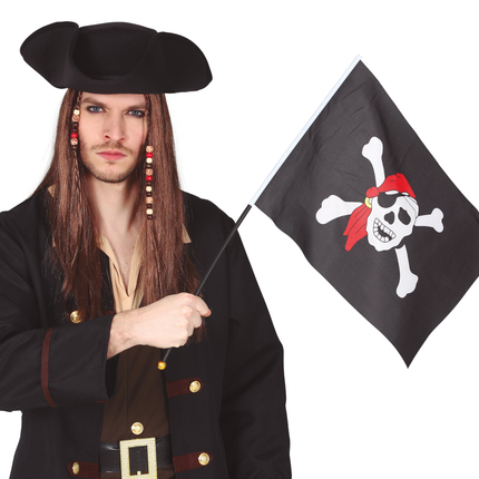 Asta Bandera Pirata 42cm