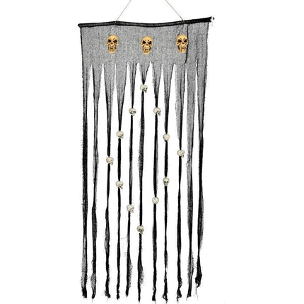 Cortina de Halloween con calaveras 1,8 m