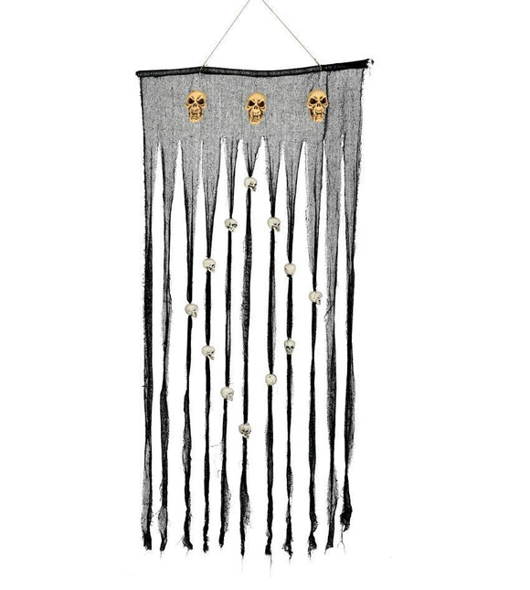 Cortina de Halloween con calaveras 1,8 m