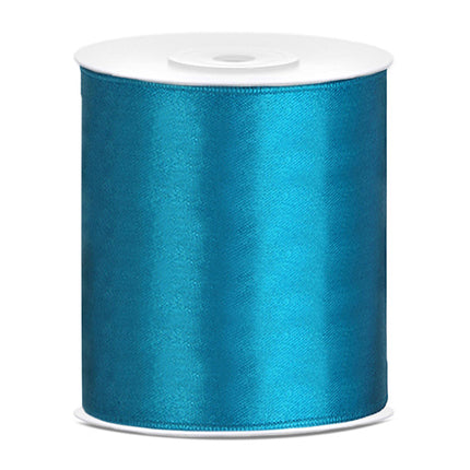 Cinta de raso Turquesa 100mm 25m