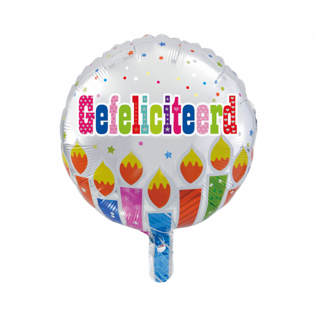 Globo de Helio Felicitaciones 45cm vacío