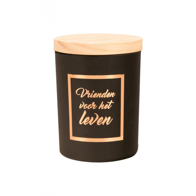 Vela perfumada Friends Negro 8cm