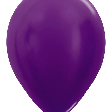 Globos Violeta Metalizado 30cm 50pcs