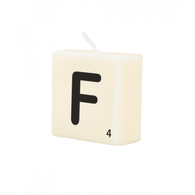 Vela Letra F 4cm
