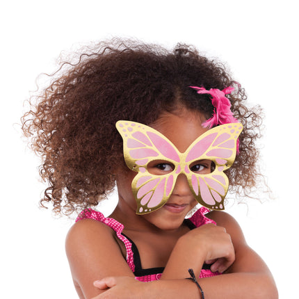 Máscaras de Mariposa de Colores 19cm 8uds.