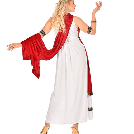 Vestido Rojo Blanco Damas
