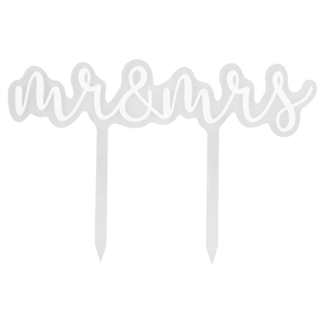 Adorno para tarta Mr&Mrs 11.7cm