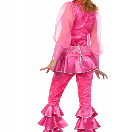 Traje Disco Rosa Damas