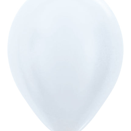 Globos Blanco Perla 30cm 12pcs