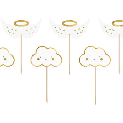 Adorno para tarta Ángel 12,5cm 6pcs