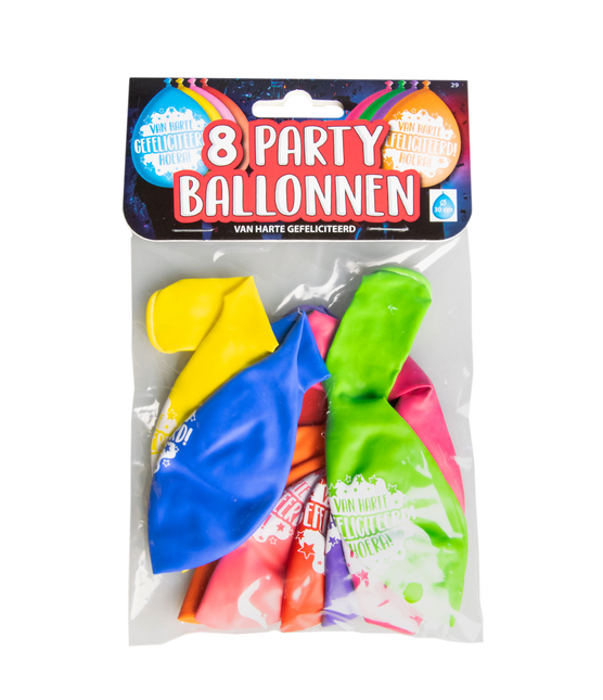 Globos de Cumpleaños Felicitaciones 30cm 8pcs
