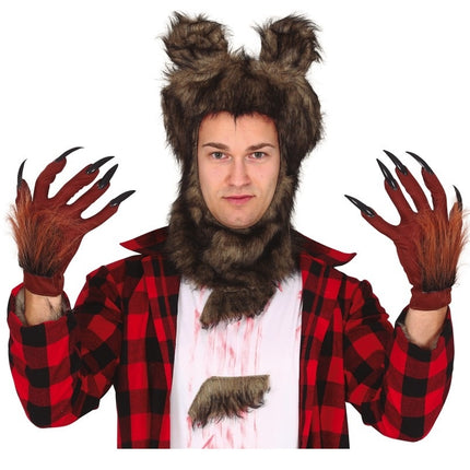 Guantes de Halloween Garras de hombre lobo