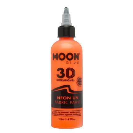 Pintura textil neón UV Moon Glow Naranja Intenso 125ml