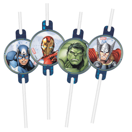 Avengers Infinity Stones Pajitas 4pcs