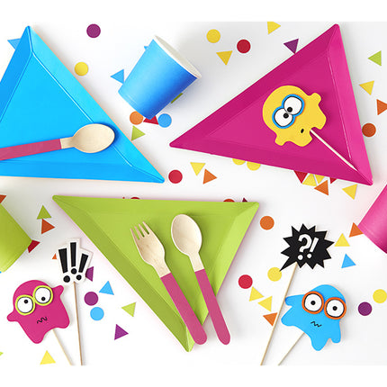 Cake topper Monstruo 20.5cm 6pcs