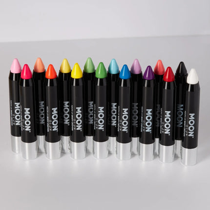 Moon Glow Pastel Neon UV Body Crayons Negro 3.2g