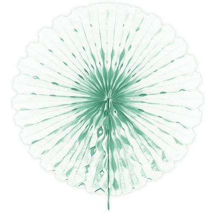 Abanico de Papel Verde Menta 45cm