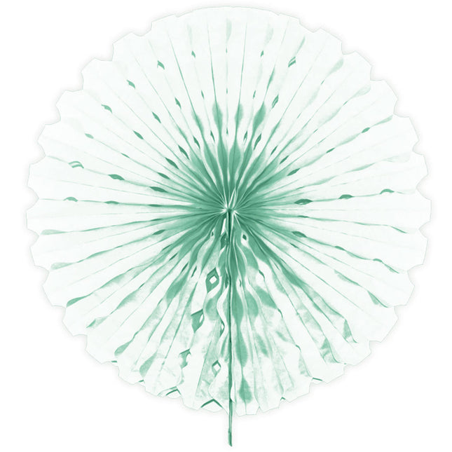 Abanico de Papel Verde Menta 45cm