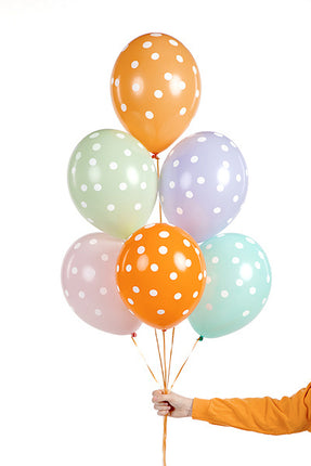 Globos de Colores Lunares 30cm 6pcs