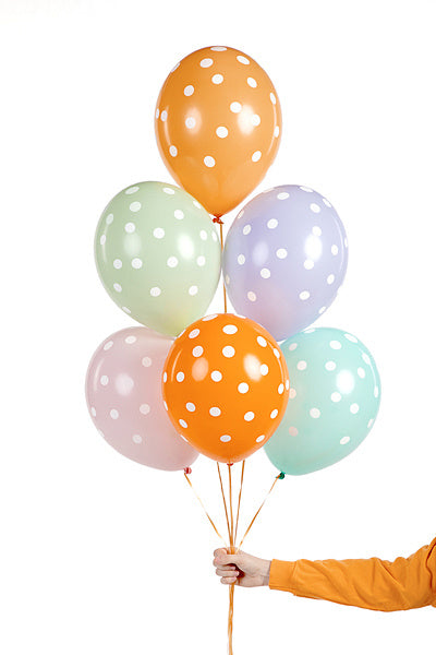Globos de Colores Lunares 30cm 6pcs