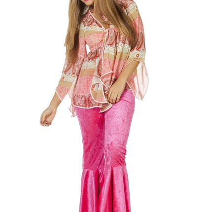 Disfraz de hippie de lujo para mujer