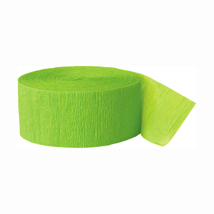 Guirnalda de Crepé Verde Lima 24m