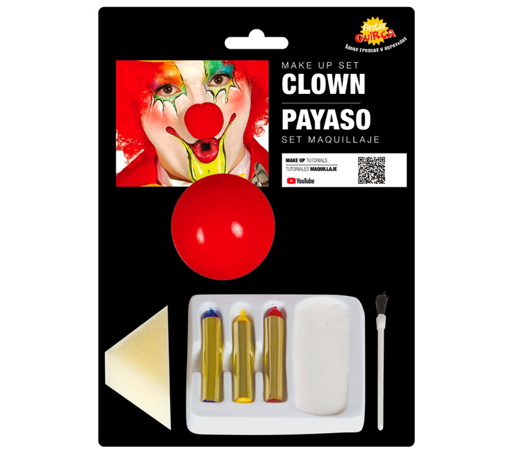 Set de maquillaje de payaso