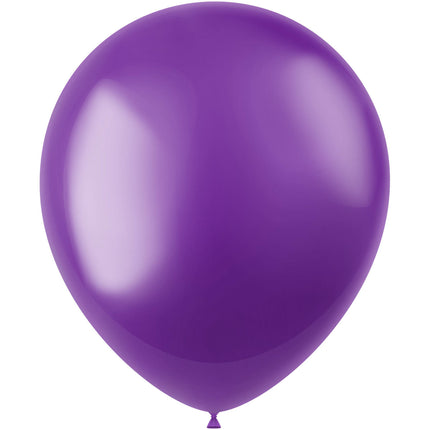 Globos Violeta Metálicos 33cm 100pcs