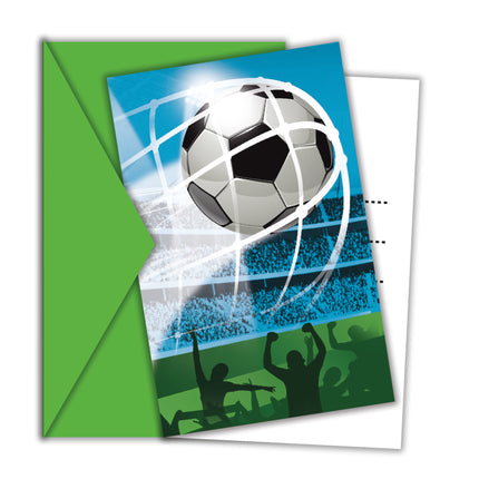 Invitaciones Fútbol 6pcs