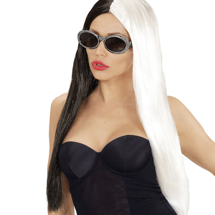 Peluca Blanca Negra