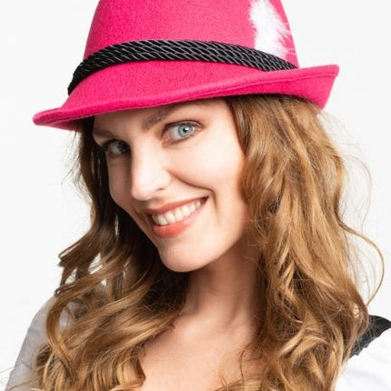 Oktoberfest Sombrero Tiroler Baviera Rosa