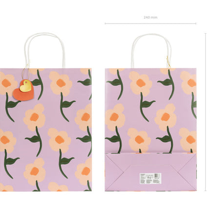 Bolsas de Fiesta Flores Rosa 32cm