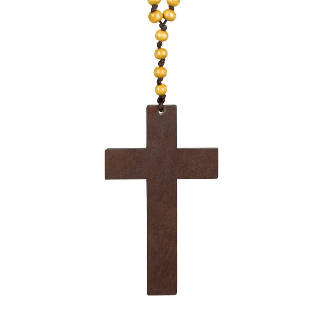Cadena Cruz de madera
