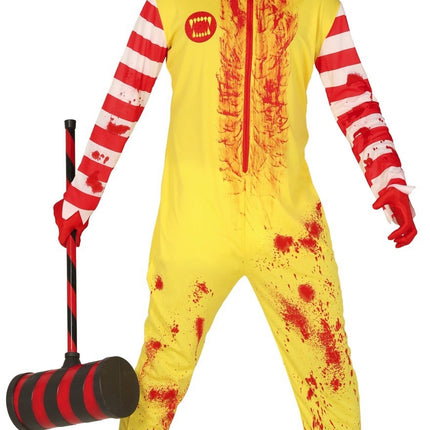 Disfraz de payaso zombie de Halloween L para hombre
