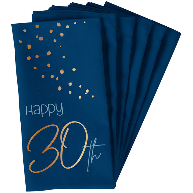 Servilletas 30 Años Azul 33cm 10pcs