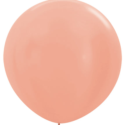Globos Metálicos Oro Rosa 91cm 10pcs