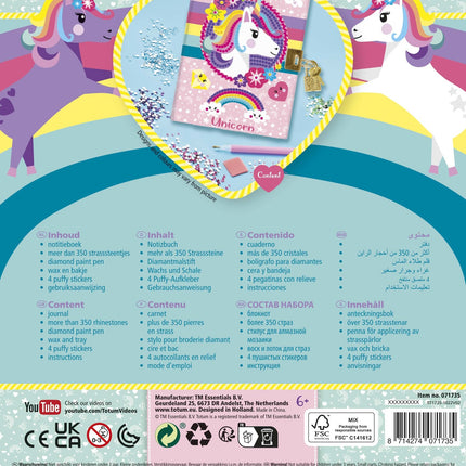 Diario de Pintura Unicornio Diamante