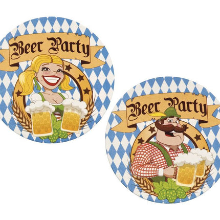 Oktoberfest Tapetes de cerveza 10cm 10uds.
