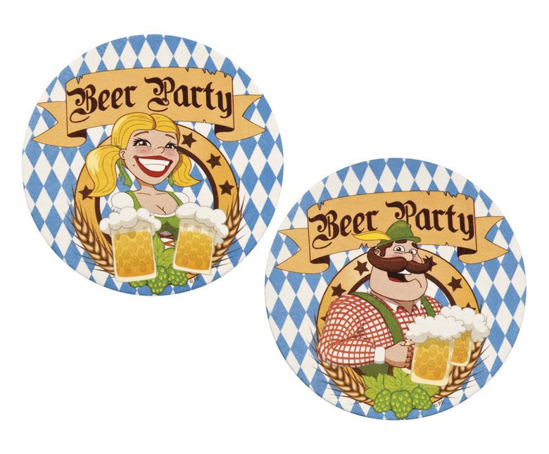 Oktoberfest Tapetes de cerveza 10cm 10uds.