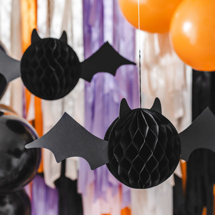 Halloween Murciélago de nido de abeja 45cm